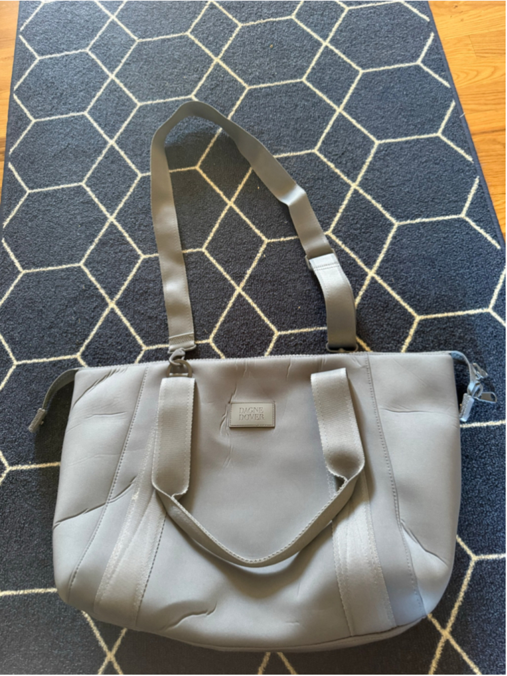 Dagne Dover Grey Laptop Bag Tote One Size